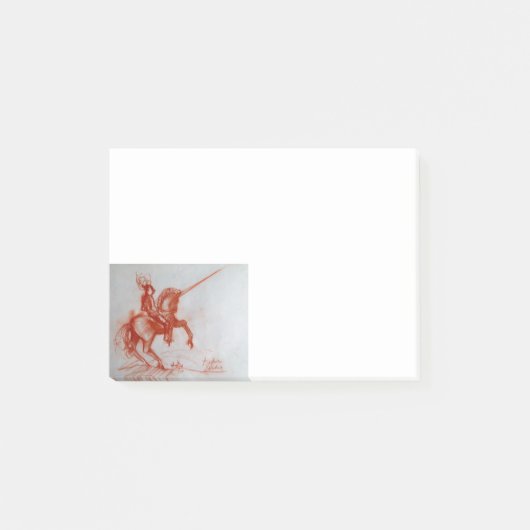 馬上のフィレンツェの騎士 ポストイット (正面)