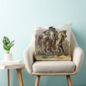 馬上のブラックフットのインディアンは、Vol.からの19をめっきします クッション (椅子)