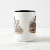 馬上のブラックフットのインディアン マグカップ (中央)