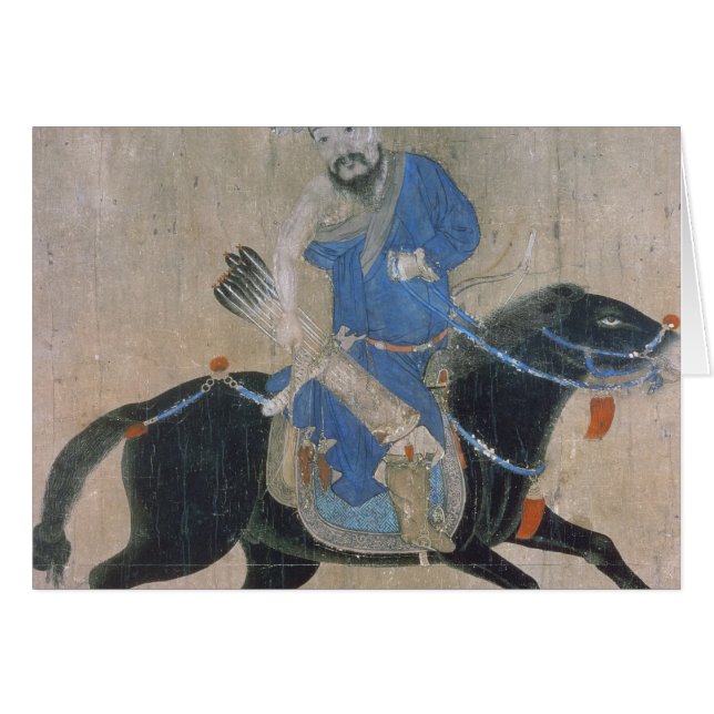 馬上のモンゴルの射手 (正面横)