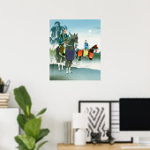 馬上の侍1950年代の長谷川貞信 ポスター (ホームオフィス)