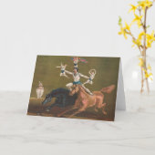 馬上の曲芸師。 カード (黄色い花)