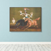 馬上の曲芸師。 キャンバスプリント (インサイチュ (ウッドフロア))