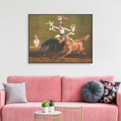 馬上の曲芸師。 キャンバスプリント (インサイチュ (リビング))