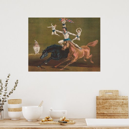 馬上の曲芸師。 ポスター (キッチン)