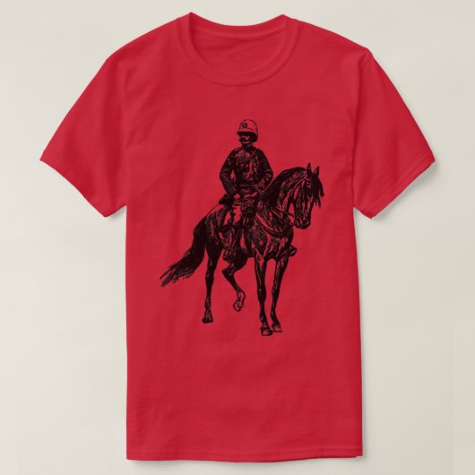 馬上の警察官のボビー Tシャツ (デザイン正面)
