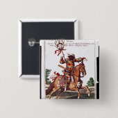 馬上の道化師 缶バッジ (正面&裏面)