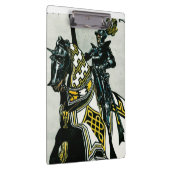 馬上の騎士が付いている学校またはオフィスのクリップボード クリップボード (右)