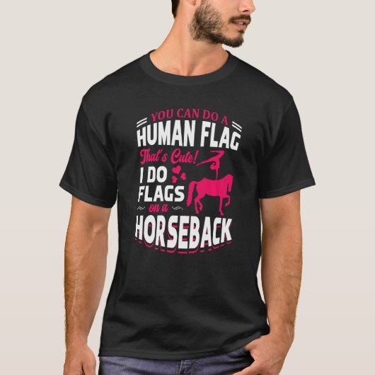 馬上バウルティング騎馬の旗 Tシャツ (正面)