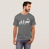 馬上バク転の進化 馬術 馬に乗ったフリーズ Tシャツ (正面フル)