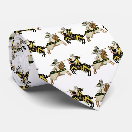 馬上槍試合をしている騎士 ネクタイ (ロール)