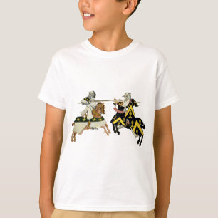 馬上槍試合をしている騎士 Tシャツ