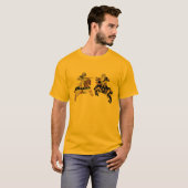 馬上槍試合をしている騎士 Tシャツ (正面フル)