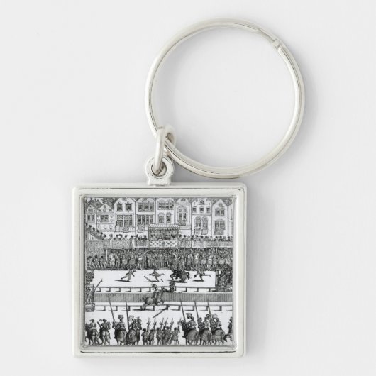 馬上槍試合場面 キーホルダー (正面)