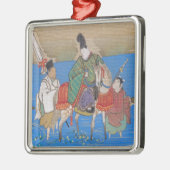 馬上渡河雄宮人（1839年） メタルオーナメント (左)