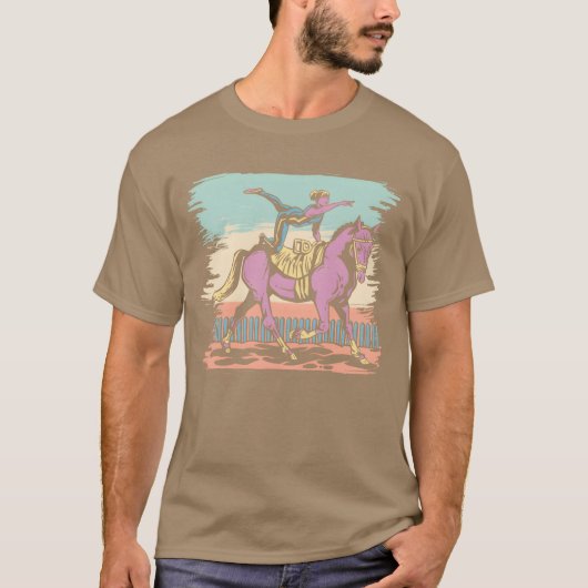 馬上馬術 バルティングライダー 馬術 Tシャツ (正面)