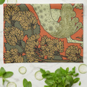 馬中世の芸術工芸品アールヌーボー キッチンタオル (折り畳み)