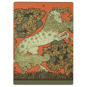 馬中世の芸術工芸品アールヌーボー クリップボード (裏面)