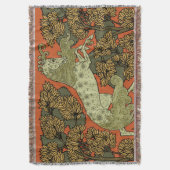 馬中世の芸術工芸品アールヌーボー スローブランケット (正面縦)