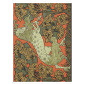 馬中世の芸術工芸品アールヌーボー テーブルクロス (正面)