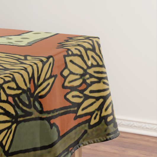 馬中世の芸術工芸品アールヌーボー テーブルクロス (インサイチュ)