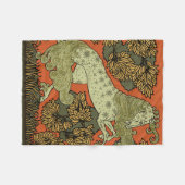 馬中世の芸術工芸品アールヌーボー フリースブランケット (正面(横))