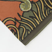 馬中世の芸術工芸品アールヌーボー フリースブランケット (角)