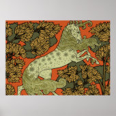 馬中世の芸術工芸品アールヌーボー ポスター (正面)