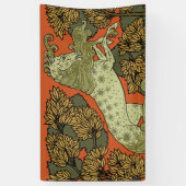 馬中世の芸術工芸品アールヌーボー 横断幕 (縦)