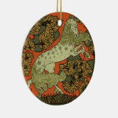 馬中世アーツクラフツ新しい セラミックオーナメント (右)