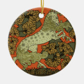 馬中世アーツクラフツ新しい セラミックオーナメント (正面)