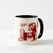 馬中国のの年カスタム年 マグカップ (正面右)