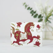 馬中国の星占い葉書 ポストカード (スタンド正面)