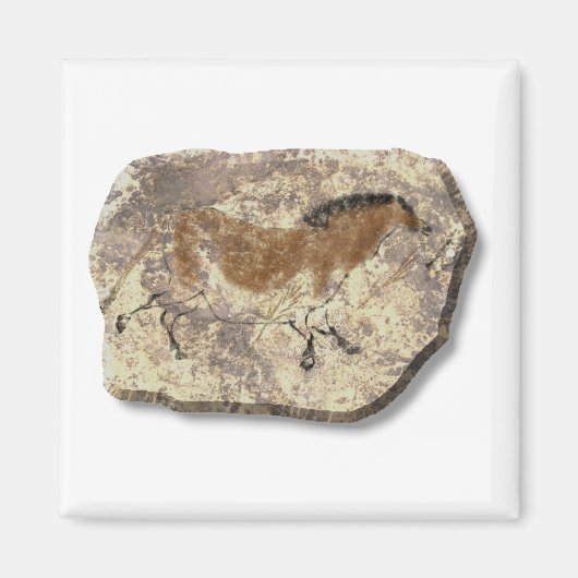 馬中国の石磁石 マグネット (正面)