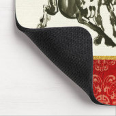 馬中国の贈与年 マウスパッド (コーナー)