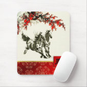 馬中国の贈与年 マウスパッド (マウス)