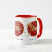 馬中国の〔占星術の〕十二宮図占星術星座 マグカップ (正面右)