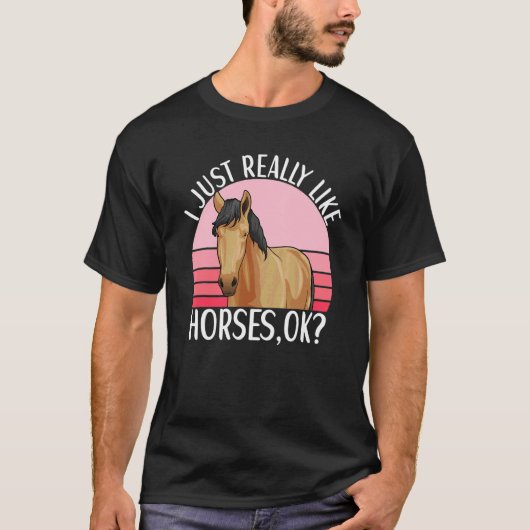 馬乗りオーナー服 馬術 馬 2 Tシャツ (正面)