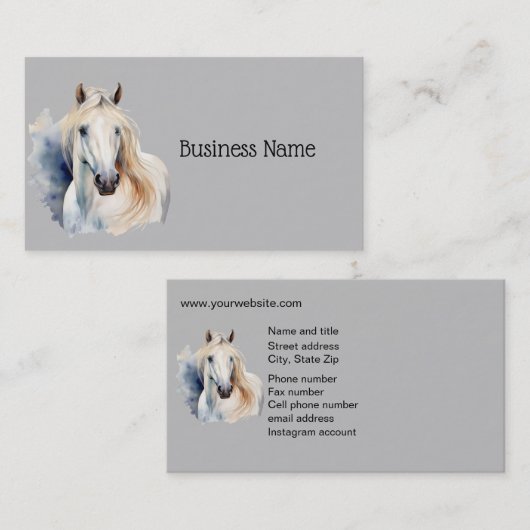 馬乗り名刺 名刺 (正面/裏面)