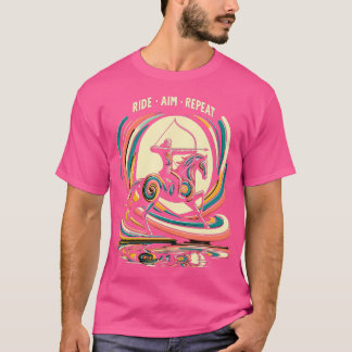 馬乗り馬上アーチェリー Tシャツ