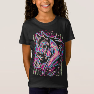 馬乗り – 馬頭 – 乗馬Tシャツ Tシャツ