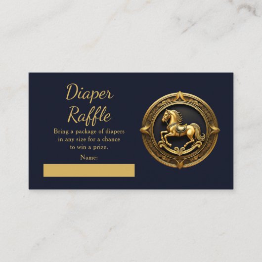 馬乗名門私立校風のり馬青おむつラッフル エンクロージャーカード (正面)