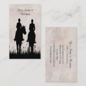 馬乗馬安定馬場名馬商 名刺 (正面/裏面)