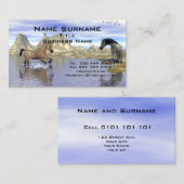 馬人気がある名刺 名刺 (正面/裏面)