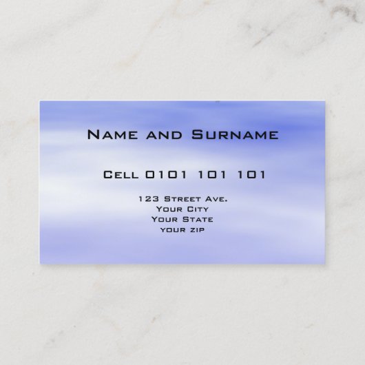 馬人気がある名刺 名刺 (裏面)