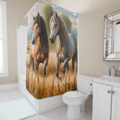 馬付きシャワーカーテン シャワーカーテン (インサイチュ)