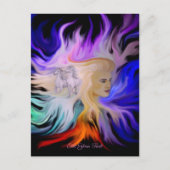 馬付き女性 ポストカード (正面)