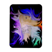 馬付き女性 マグネット (縦)