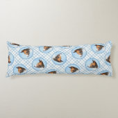 馬仙寺絵を描の栗赤ブリンドルかわいい犬アート ボディピロー (正面)