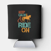 馬保乗り馬の乗り手に乗る穏やかな乗り方 缶クーラー (裏面)